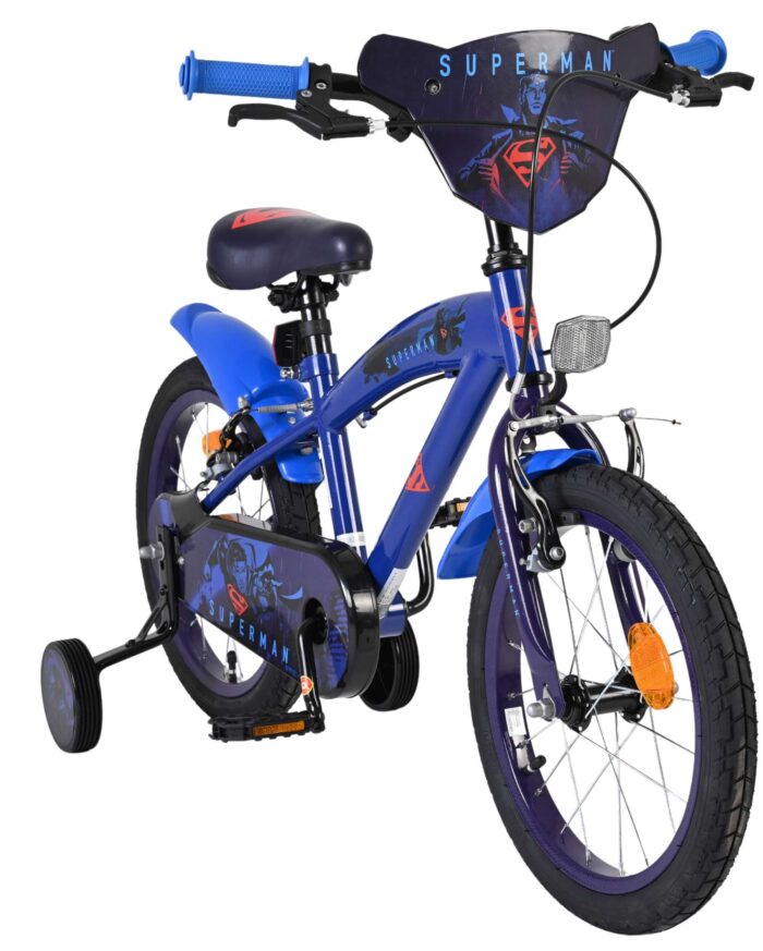 Superman Kinderfiets - Jongens - 16 inch - Blauw - Twee handremmen - Afbeelding 5