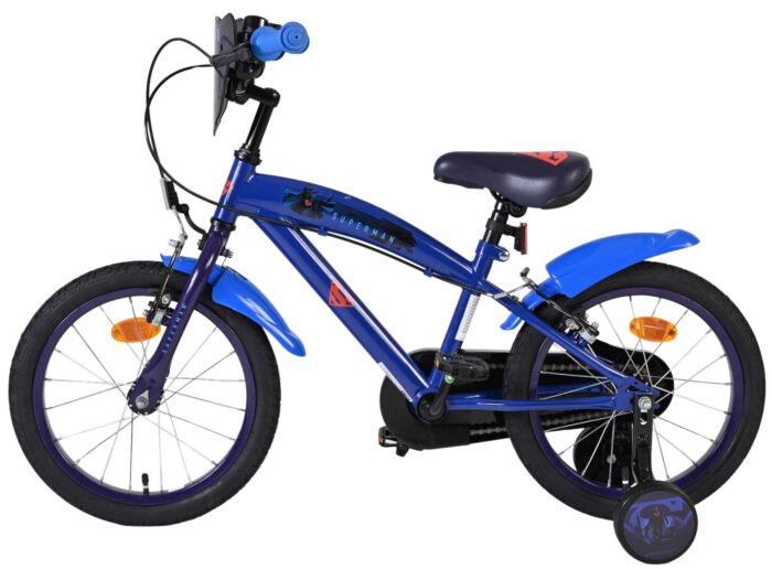 Superman Kinderfiets - Jongens - 16 inch - Blauw - Twee handremmen - Afbeelding 7