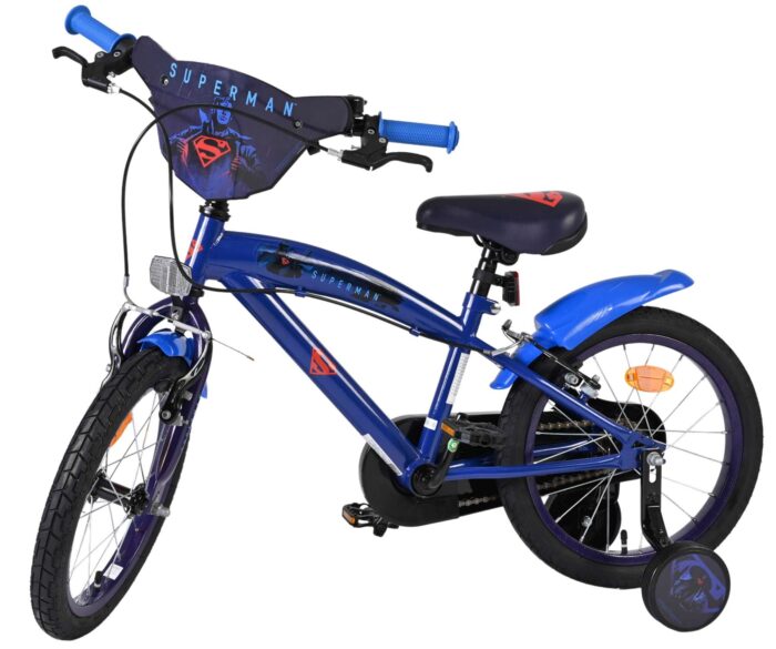 Superman Kinderfiets - Jongens - 16 inch - Blauw - Twee handremmen - Afbeelding 8