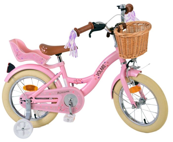 Volare Blossom Kinderfiets - Meisjes - 14 inch - Roze - Afbeelding 2