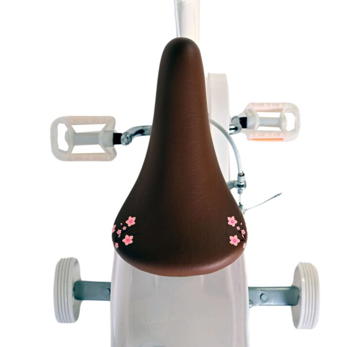 Volare Blossom Kinderfiets - Meisjes - 14 inch - Wit - Twee Handremmen - Afbeelding 8