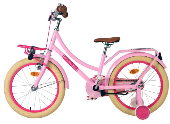 Volare Excellent Kinderfiets - Meisjes -18 inch - Roze - 95% afgemonteerd - Afbeelding 7
