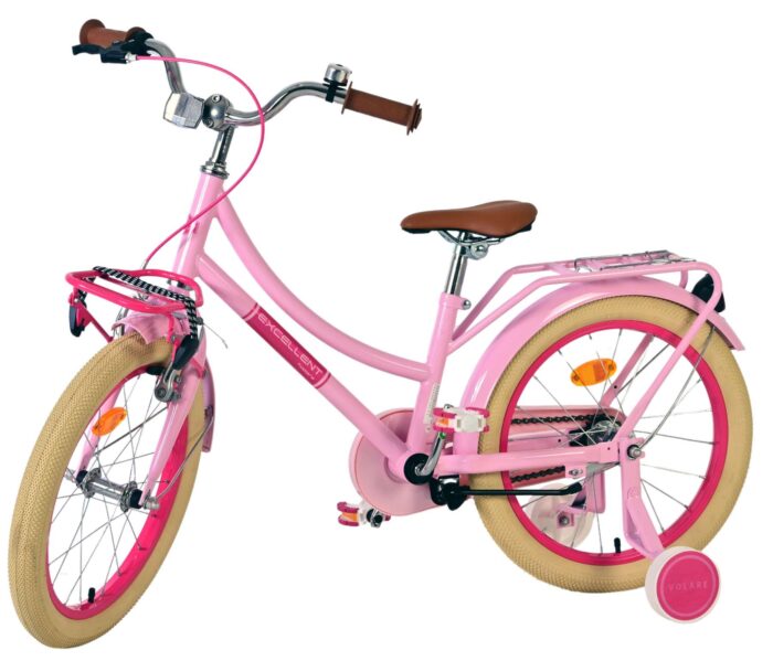 Volare Excellent Kinderfiets - Meisjes -18 inch - Roze - 95% afgemonteerd - Afbeelding 8