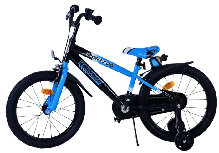Volare Sportivo Kinderfiets - Jongens - 18 inch - Blauw Zwart - Afbeelding 5