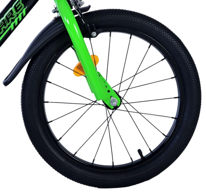 Volare Sportivo Kinderfiets - Jongens - 18 inch - Groen Zwart - Twee Handremmen - Afbeelding 8