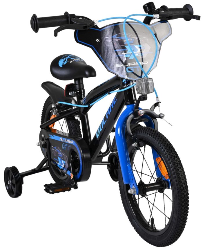 Volare Super GT Kinderfiets - Jongens - 14 inch - Blauw - Twee handremmen - Afbeelding 5