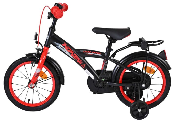 Volare Thombike Kinderfiets - Jongens - 14 inch - Zwart Rood - Afbeelding 7