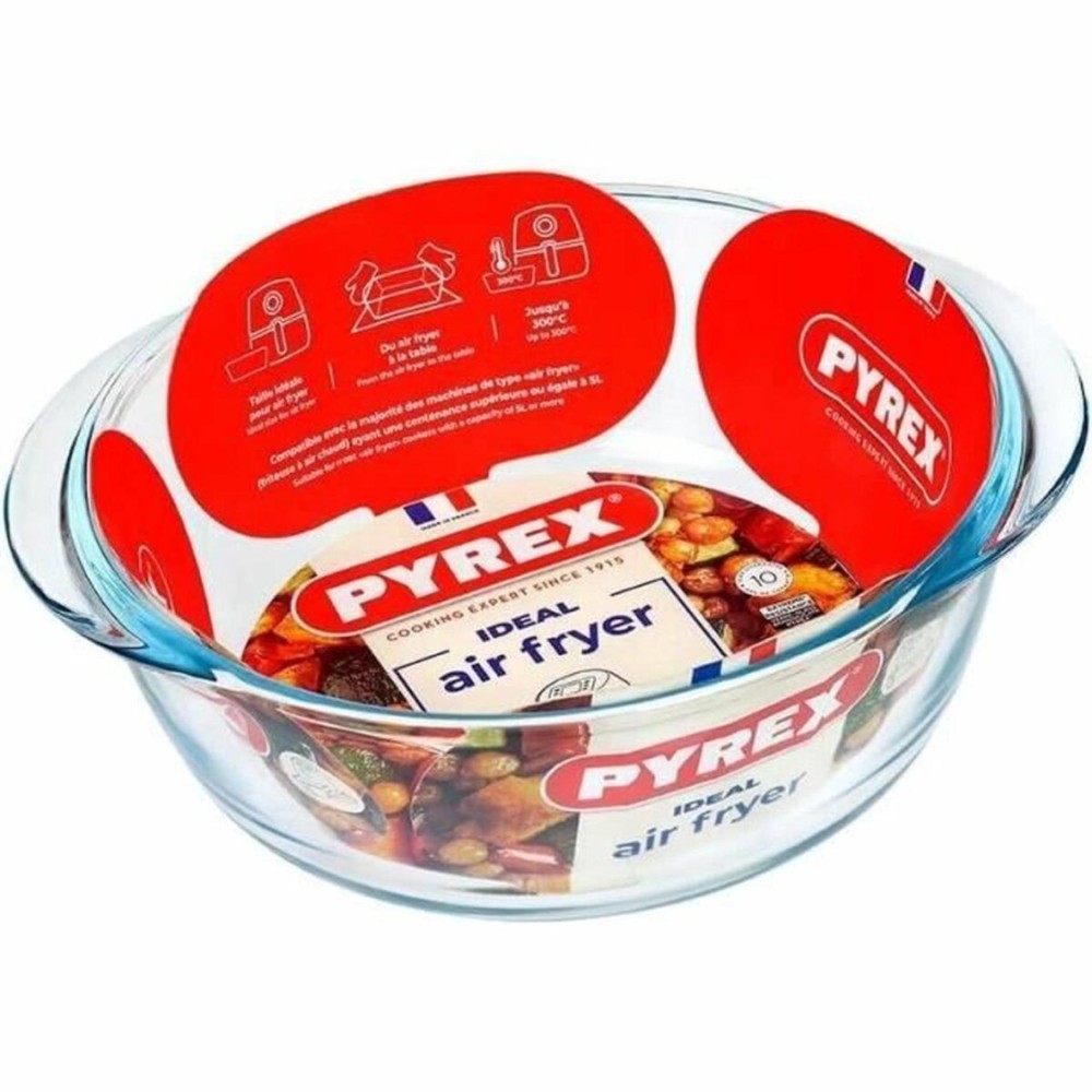 Pyrex airfryer ovenschaal 26x23x8 cm rond