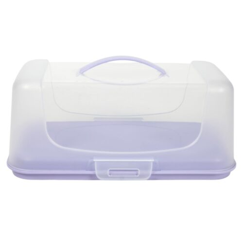 Taartplateau met deksel kunststof rh 34x19cM