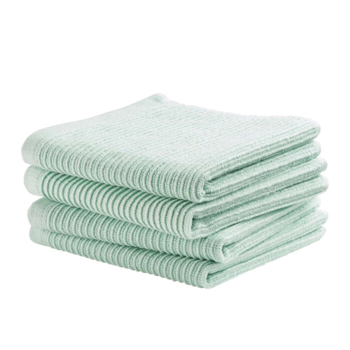 DDDDD vaatdoek Basic pastel green 30 x 30 cm set 4 - Afbeelding 2