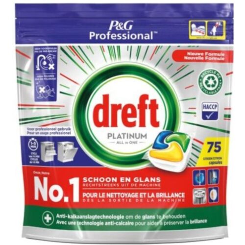 Dreft Dishwashing Tabs 75pcs Lemon