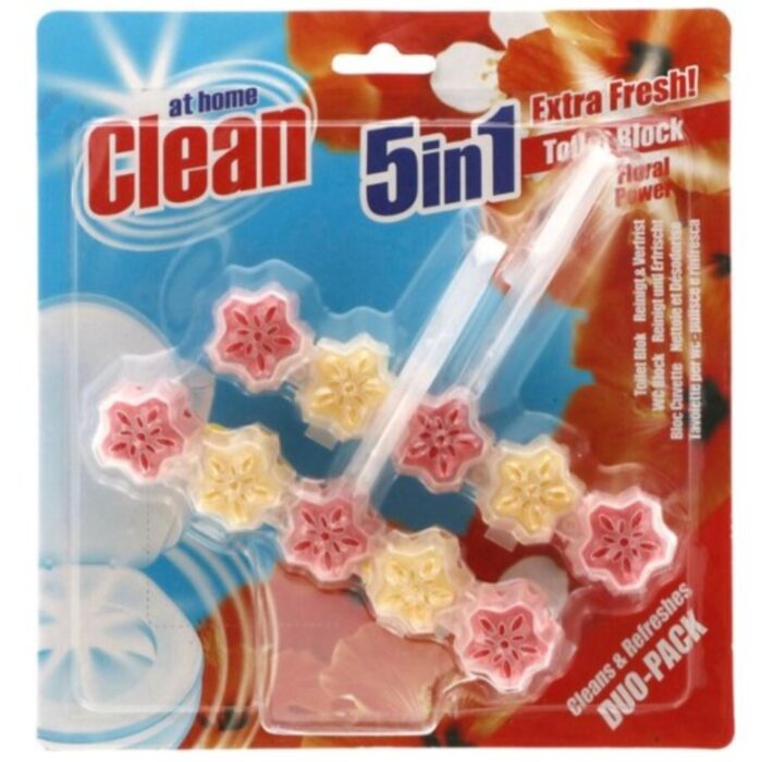 At Home Clean Toilet Block 2x45gr Flowers