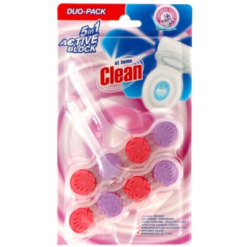 At Home Clean Toilet Block 2x45gr Lavender