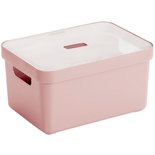 Sigma home opbergbox 13L roze 350x246x183mm