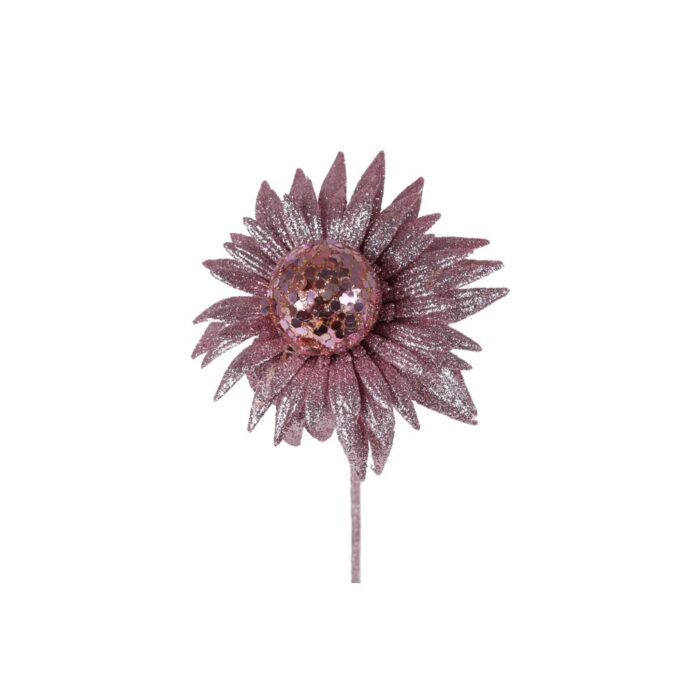 Kunsttak Zonnehoed roze PE 50cm