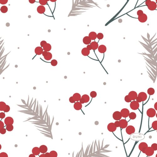 Duni servetten berrie merrie 24x24cm