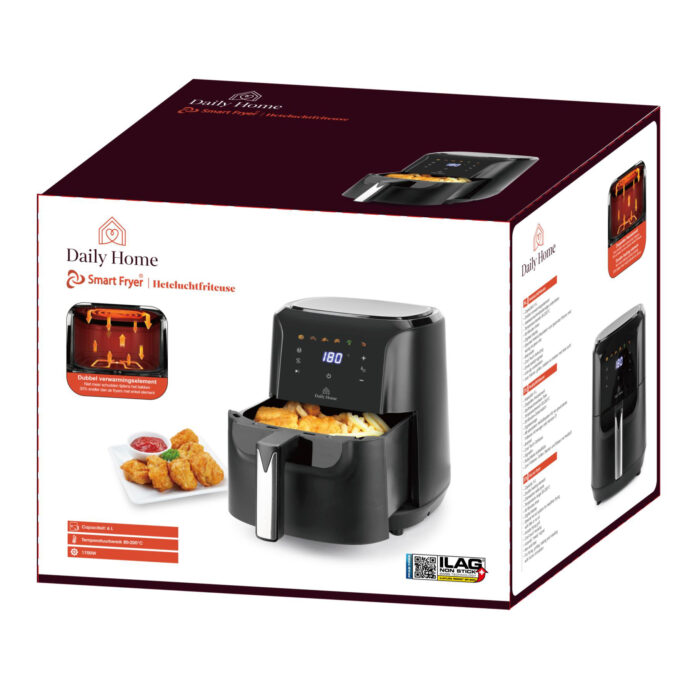 Daily home hetelucht friteuse 6 liter - Afbeelding 6