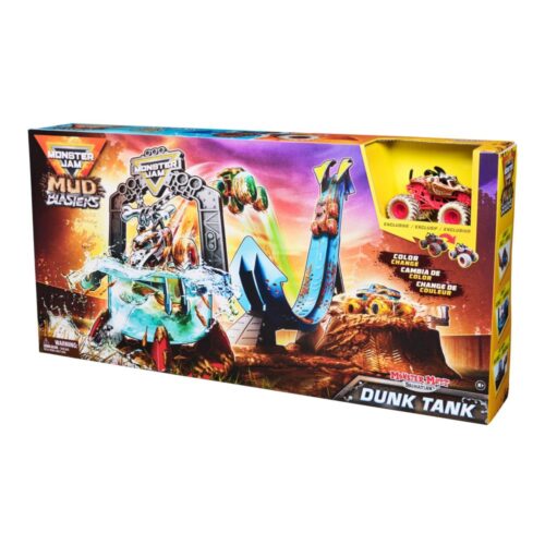 Monster Jam 1:64 Mud Blasters Truck Wash Pl Set