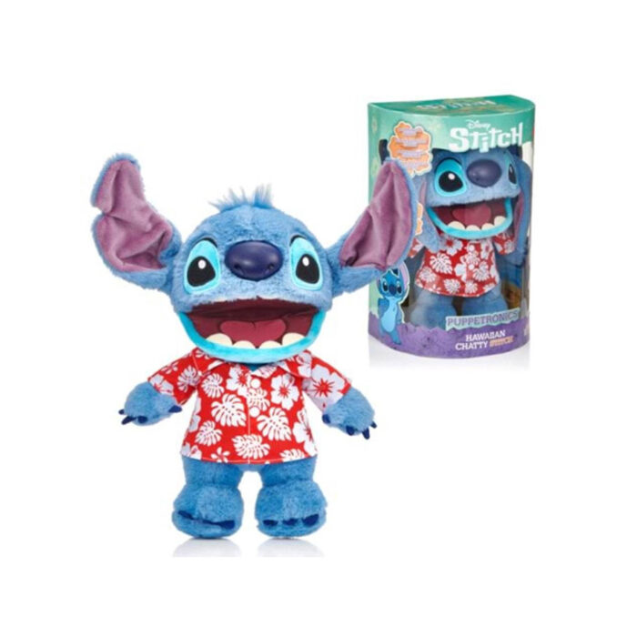 Disney Hawaiian Chatty Stitch Deluxe Puppetronic 32 cm - Afbeelding 2