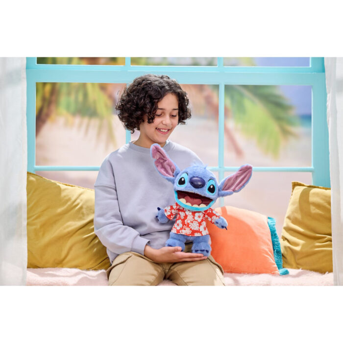 Disney Hawaiian Chatty Stitch Deluxe Puppetronic 32 cm - Afbeelding 3