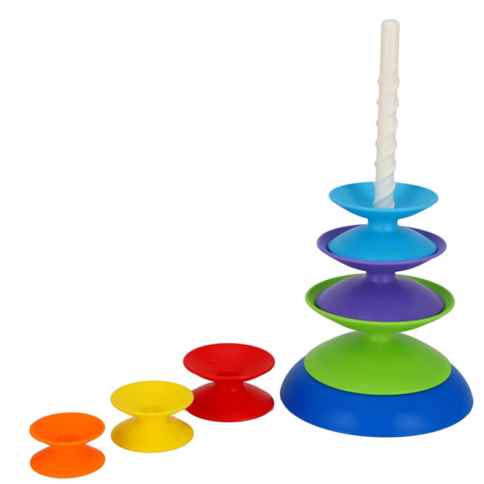 Jipy discover stapeltoren ring multi kleur - Afbeelding 2