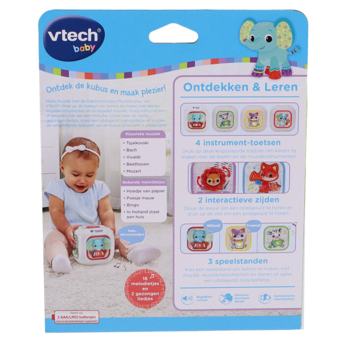 Vtech Baby Dierenvriendjes Muziekkubus - Afbeelding 2