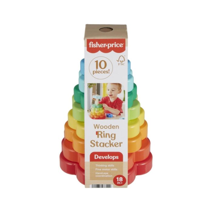 Fisher Price Hout Ring Stacker