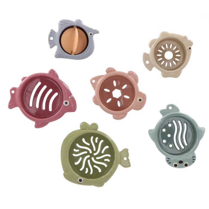 Jipy bioplastic Stapel Vormen Badspeeltjes - Afbeelding 2