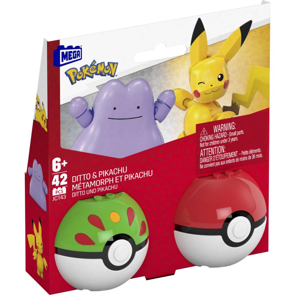 Pokemon mega 2-pack Pikachu en Ditto