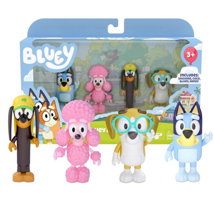 Bluey vrienden figurenset 4 pack