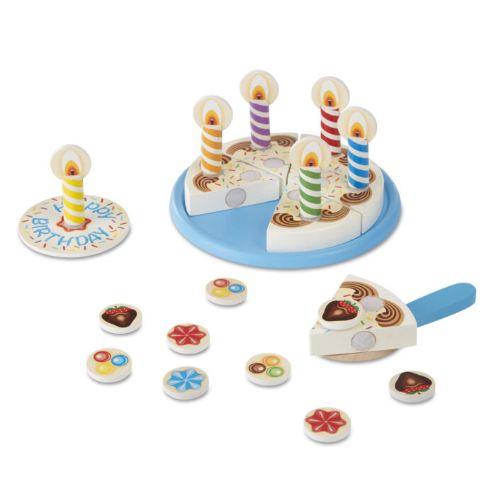 Melissa & Doug Wooden Birthday Cake - Afbeelding 2