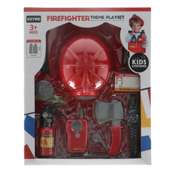 Brandweer verkleedset met accessoires