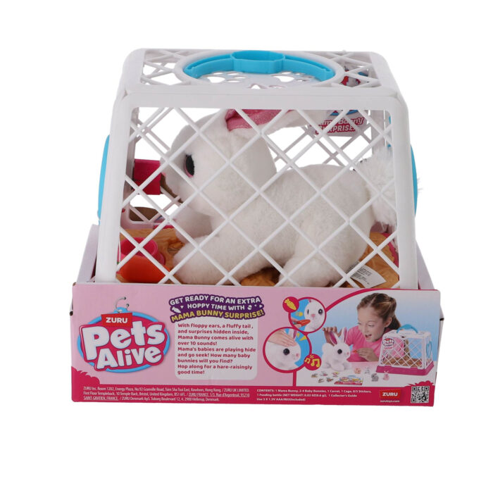 Pets Alive Mama En Baby Konijn In Kooi - Afbeelding 3