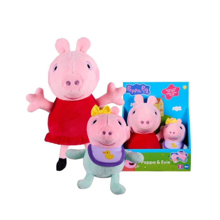 Peppa Pig & Baby set pluche 2-delig