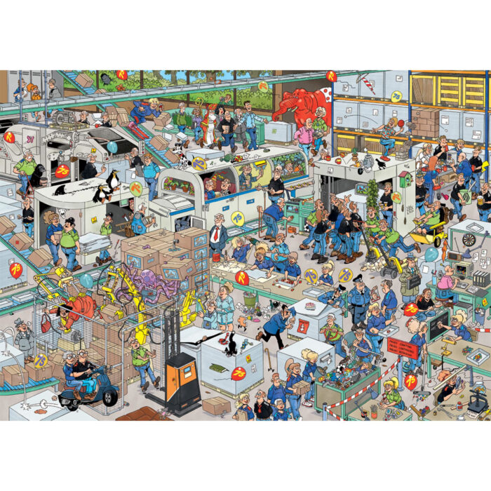 Puzzel Jan Van Haasteren Spellenfabriek (1000) - Afbeelding 2
