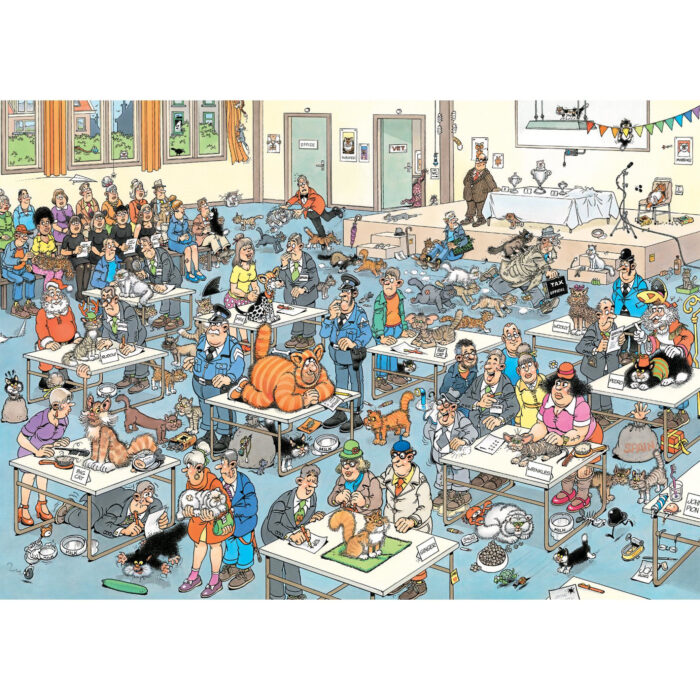 Jan van Haasteren De Kattenshow 1000 stukjes - Afbeelding 2