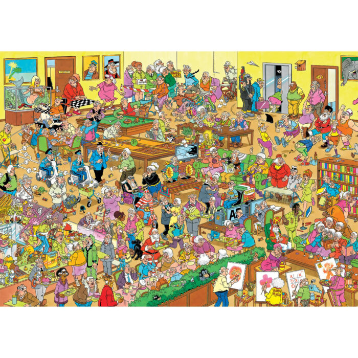 Jan van Haasteren Het Bejaardentehuis 1000 stukjes - Afbeelding 2