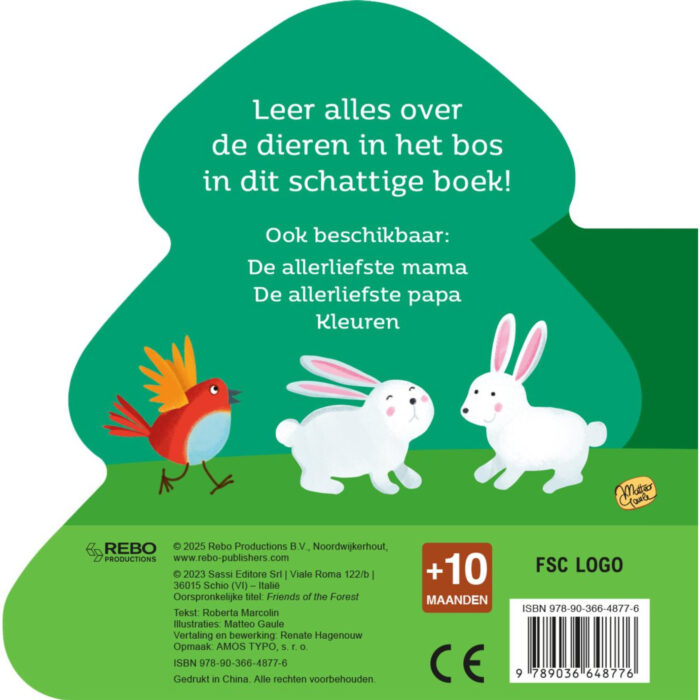 Boek Kartonboek Dieren In Het Bos - Afbeelding 2