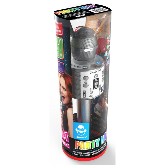 Idance bluetooth microfoon zilver - Afbeelding 2