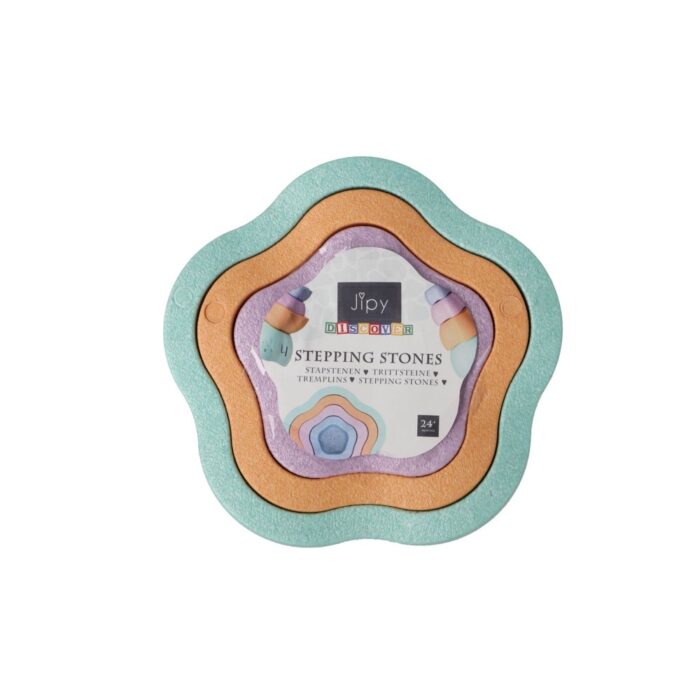 Stapblokken Jipy Discover 4 stuks pastel kleuren