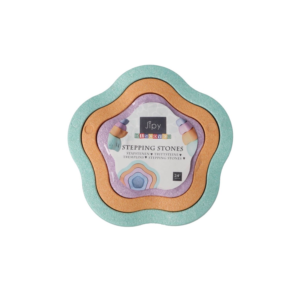 Stapblokken Jipy Discover 4 stuks pastel kleuren