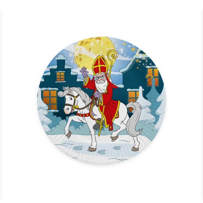 Sinterklaas Papieren Bordjes 23 Cm