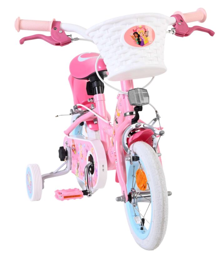 Disney Princess Kinderfiets - Meisjes - 12 inch - Roze - Twee Handremmen - Afbeelding 5