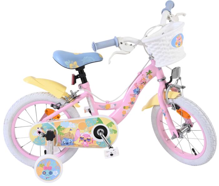 Disney Stitch Kinderfiets - Meisjes - 14 inch - Roze - Twee handremmen - Afbeelding 10