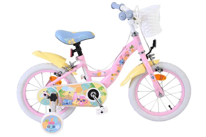 Disney Stitch Kinderfiets - Meisjes - 14 inch - Roze - Twee handremmen