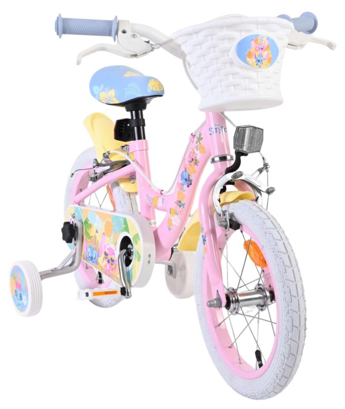 Disney Stitch Kinderfiets - Meisjes - 14 inch - Roze - Twee handremmen - Afbeelding 5