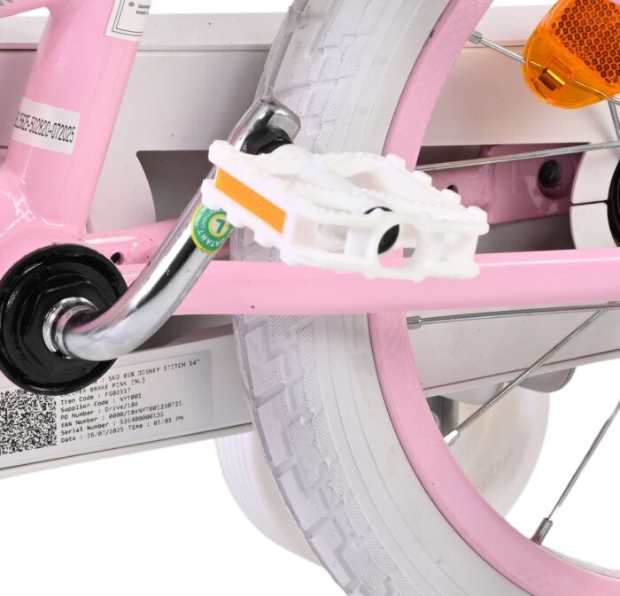 Disney Stitch Kinderfiets - Meisjes - 14 inch - Roze - Twee handremmen - Afbeelding 9