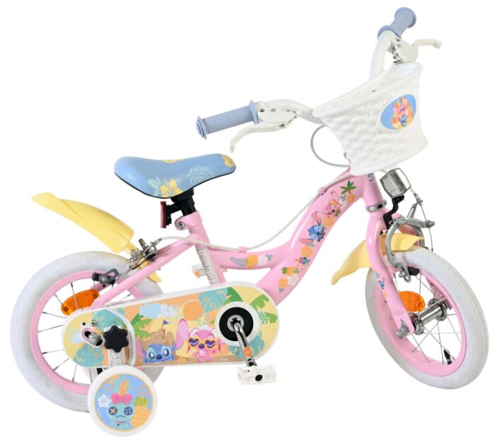 Disney Stitch Kinderfiets - Meisjes - 12 inch - Twee handremmen - Roze - Afbeelding 10