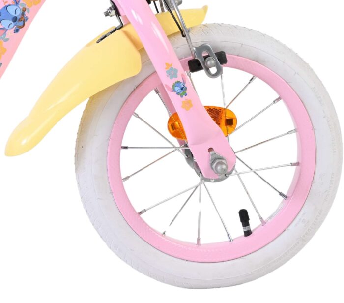 Disney Stitch Kinderfiets - Meisjes - 12 inch - Twee handremmen - Roze - Afbeelding 3