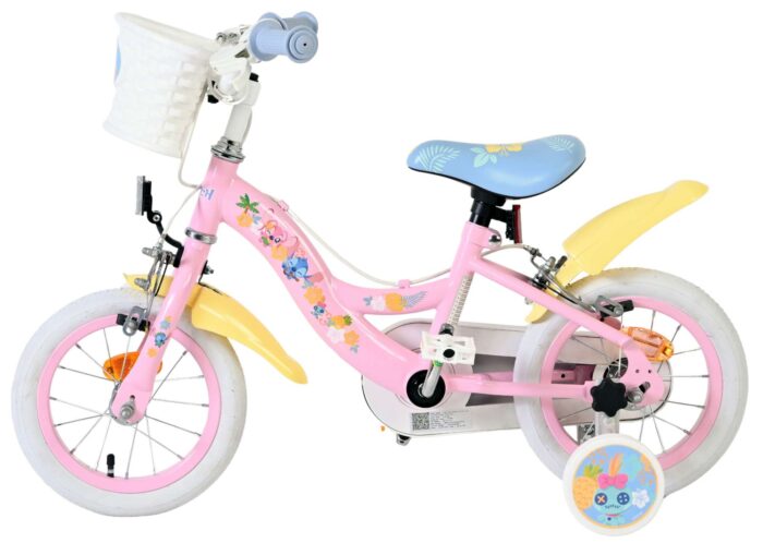 Disney Stitch Kinderfiets - Meisjes - 12 inch - Twee handremmen - Roze - Afbeelding 7